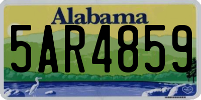 AL license plate 5AR4859