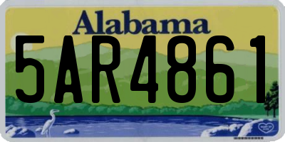 AL license plate 5AR4861