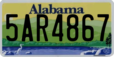 AL license plate 5AR4867