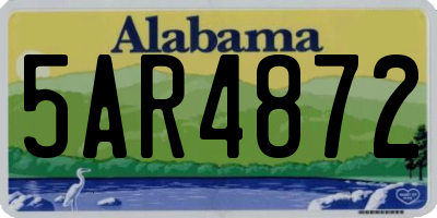 AL license plate 5AR4872