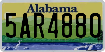 AL license plate 5AR4880