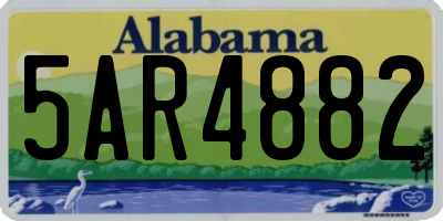 AL license plate 5AR4882