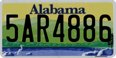 AL license plate 5AR4886