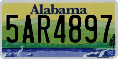 AL license plate 5AR4897