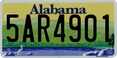 AL license plate 5AR4901