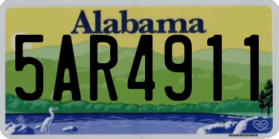 AL license plate 5AR4911