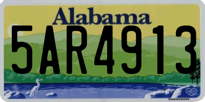 AL license plate 5AR4913
