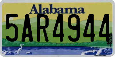 AL license plate 5AR4944