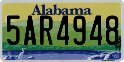 AL license plate 5AR4948