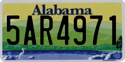 AL license plate 5AR4971