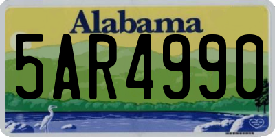 AL license plate 5AR4990