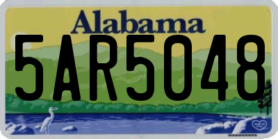 AL license plate 5AR5048
