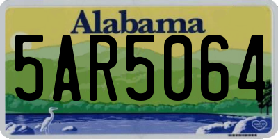 AL license plate 5AR5064