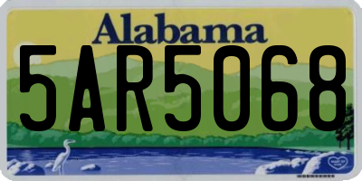 AL license plate 5AR5068