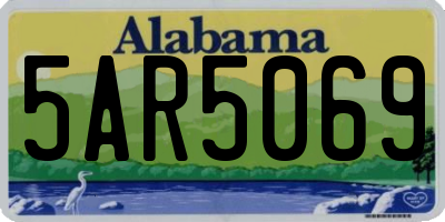 AL license plate 5AR5069