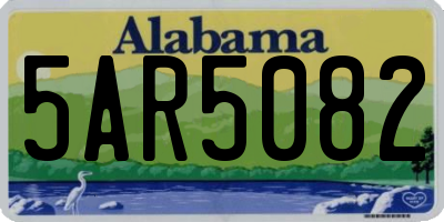 AL license plate 5AR5082