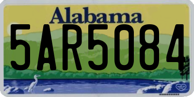 AL license plate 5AR5084
