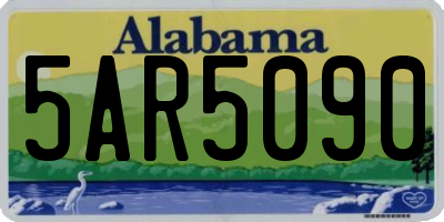 AL license plate 5AR5090