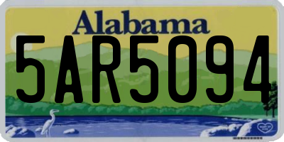 AL license plate 5AR5094