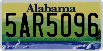 AL license plate 5AR5096