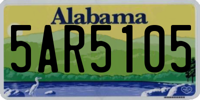 AL license plate 5AR5105