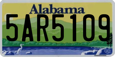AL license plate 5AR5109