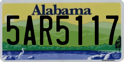 AL license plate 5AR5117