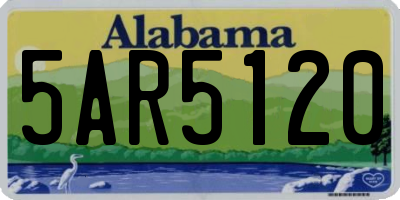 AL license plate 5AR5120