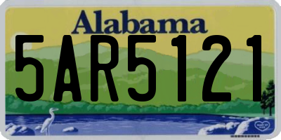 AL license plate 5AR5121