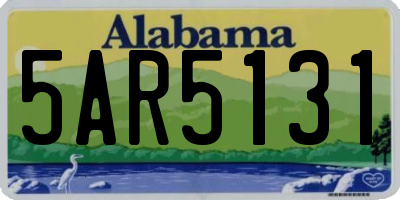 AL license plate 5AR5131