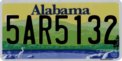 AL license plate 5AR5132