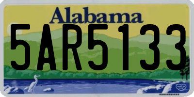 AL license plate 5AR5133