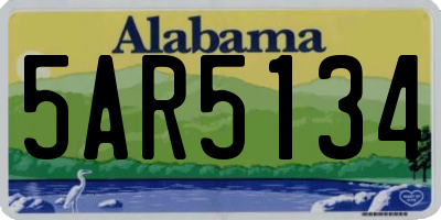 AL license plate 5AR5134