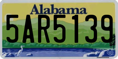 AL license plate 5AR5139