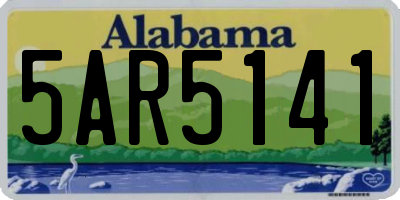 AL license plate 5AR5141
