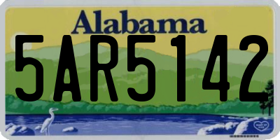 AL license plate 5AR5142