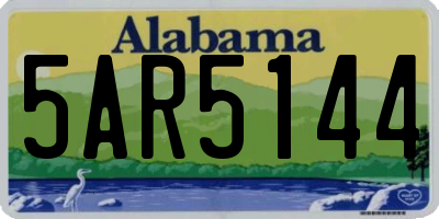 AL license plate 5AR5144