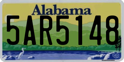 AL license plate 5AR5148
