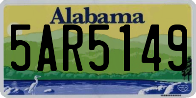 AL license plate 5AR5149
