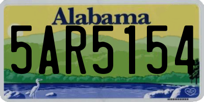 AL license plate 5AR5154