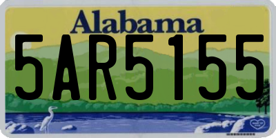 AL license plate 5AR5155