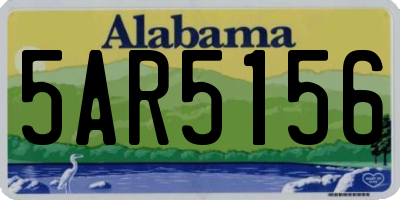 AL license plate 5AR5156