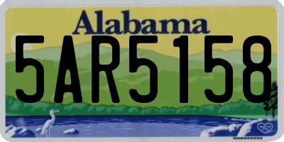 AL license plate 5AR5158