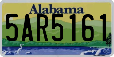 AL license plate 5AR5161