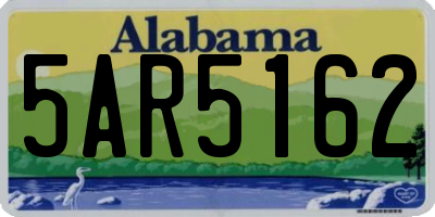 AL license plate 5AR5162