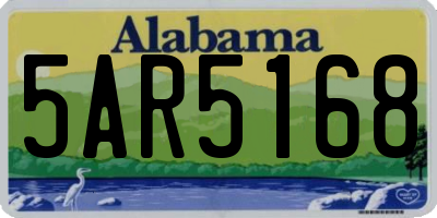 AL license plate 5AR5168