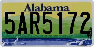 AL license plate 5AR5172