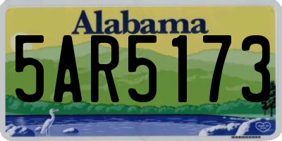 AL license plate 5AR5173