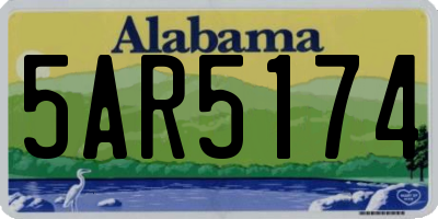 AL license plate 5AR5174