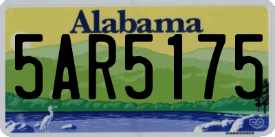 AL license plate 5AR5175
